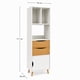 thumbnail image 2 of Estante Organizador Nórdico Con 2 Cajones Madera/Blanco, Diseño Moderno y Funcional, Alta Resistencia, Ideal para Dormitorio u Oficina, 2 of 6