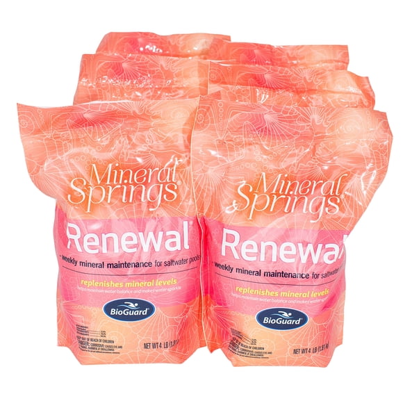 Mantenimiento de piscina BioGuard Mineral Springs Renewal 4 kg x6