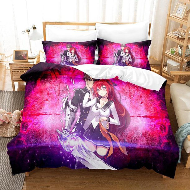 The Testament of Sister New Devil Bedding Set Cartoon Anime three-piece set Adult Kid Bedroom Duvetcover Sets Bikini Girl Bed Bed Sheets