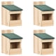 thumbnail image 1 of Caja nido VidaXL Firwood de Bird Houses para montaje en pared, paquete de 4, 1 of 9