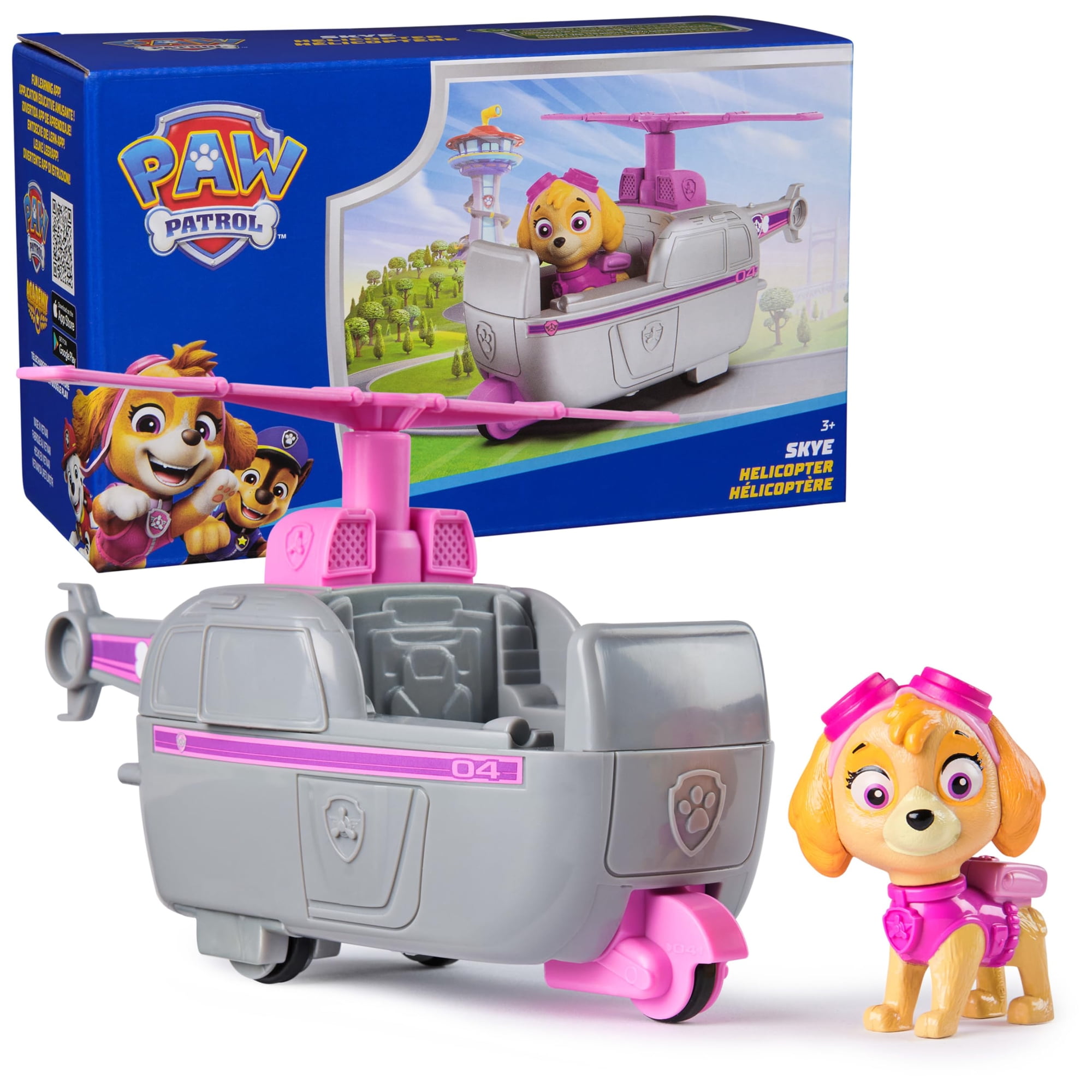 Vehículo De Juguete Paw Patrol Skye's Helicopter Con Figura De Acción