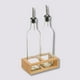 thumbnail image 1 of Set botellas para aceite y vinagre de 0,5 Lt incl. soporte de bambú, 1 of 3