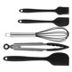 thumbnail image 4 of 5x Utensilios De Cocina De Utensilios De Cocina De Silicona Para Utensilios De Cocina Resistentes Al Calor Negro, 4 of 5