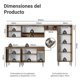 thumbnail image 3 of Kit Muebles de Cocina Madesa Emilly 293 cm 11 Marrón, 3 of 10
