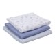 thumbnail image 1 of Manta Swaddle Bebé Parent's Choice 47 x 47 cm Azul 3 Unidades, 1 of 3
