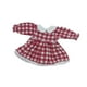 thumbnail image 3 of 1:12 Accesorios Para Vestir Muñecas Ropa Hecha A Mano Para Figuras De Acción Femeninas De 6" Vestir Red Grid, 3 of 3