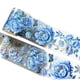 thumbnail image 3 of Etiqueta Adhesiva Decorativa Para Decoración De Cinta Washi Para Mascotas, Papel De Regalo, Suministros Para álbumes De Recortes, Libros, Peonía Azul, 3 of 5