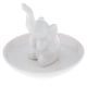 thumbnail image 5 of Soporte De Anillo De Cerámica, Bandeja Organizadora De Joyas, Plato Blanco, Elefante, 5 of 5