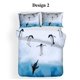 thumbnail image 1 of Antarctic Penguin Kid Birthday Gift Quilt Duvet Cover Set Bedspread3-Piece Bedding Set, 1 of 5