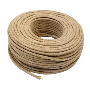 Ioensy - Cable Eléctrico De Tela De 2X0,75 Mm Para Lámpara De Mesa De Proyectos Industriales Retro De Bricolaje