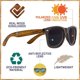 thumbnail image 3 of Woodies Walnut Wood Sunglasses with Black Polarized Lenses, 3 of 3