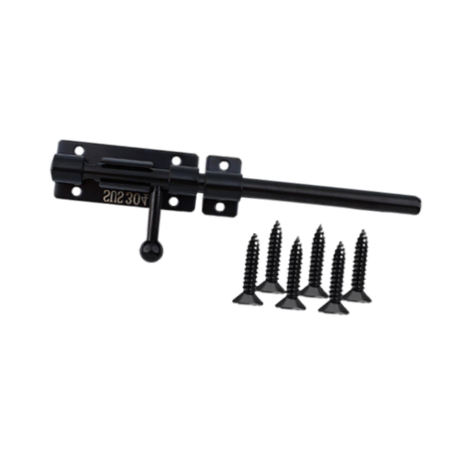 Bothyi - Cerradura De Puerta Portátil Con Pestillo De Barril Para Cercas Exteriores, Puertas Interiores De 10 Pulgadas