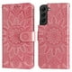 thumbnail image 4 of Funda tipo cartera FOXDOCK para Samsung Galaxy S22 , diseño girasol en relieve, cuero PU, cierre magnético, soporte y tarjetero, 4 of 5