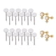 thumbnail image 4 of 10 Paris Astilla En Blanco Oído Perno Prisionero Pendientes Postes Almohadilla Plana Diy Joyería 3mm, 4 of 5