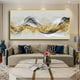 thumbnail image 2 of 1pc Canvas Painting, Nordic Abstract Gold Black Ribbon Wall Art Decor, For Living Room Wall Decor, Bedroom Wall Decor, Canvas Wall Art Decor, No Frame, 19.68*39.37inch, 2 of 4