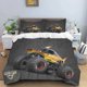 thumbnail image 2 of 3D Super Monster Truck Monster Jam Comforter Bedding Set,Duvet Cover Bed Set Quilt Cover Pillowcase,King Queen Size Bedding Set, 2 of 5