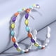 thumbnail image 4 of 1pair Bohemian Turquoise Metal Hoop Earrings - Silver Plated Party Jewelry for Women and Girls - Unique and Stylish Accessory, 4 of 4