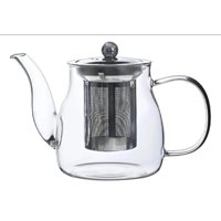 Genérico - Tetera De Vidrio Con Infusor Acero Inoxidable Tetera Para Infusiones 800 Ml