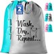 thumbnail image 1 of Bolsa de lavandería Handy Laundry 2 unidades - Estampado Turquesa y Gris, 1 of 6