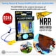 thumbnail image 2 of Auriculares intraurales inalámbricos Bluetooth Plugfones Basic Pro, auriculares con reducción de ruido con micrófono y controles que aíslan el ruido (azul y amarillo), 2 of 8