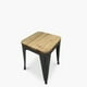 thumbnail image 4 of Pack 4 Pisos Tolix Asiento Madera Negro, 4 of 5