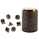 thumbnail image 1 of 7 Dados Poliédricos Para Juegos De Mesa De Mazmorras Y Dragones + Taza De Dados Negra, 1 of 3