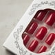 thumbnail image 2 of Uñas Postizas Press On Largas 24pcs Cuadradas Unicolor Rojo Claro, 2 of 9