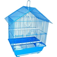 Jaula Para Periquitos Pequeños Yml A1114Mblu House Top Style