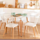 thumbnail image 2 of Comedor Mesa Eames Cuadrada Blanca + 4 Sillas Windsor Blanca, 2 of 8