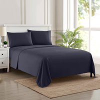Juego De Sábanas Sweet Home Collection 1800 Supreme Twin Navy