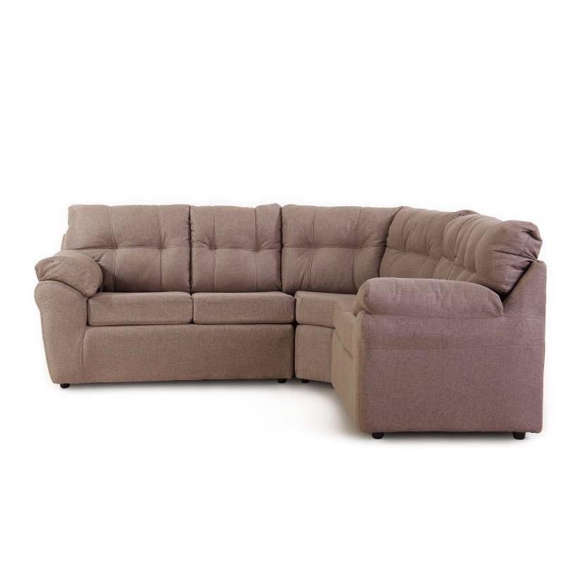 Kea - Sofá Seccional Roma 5 Cuerpos Tela Café