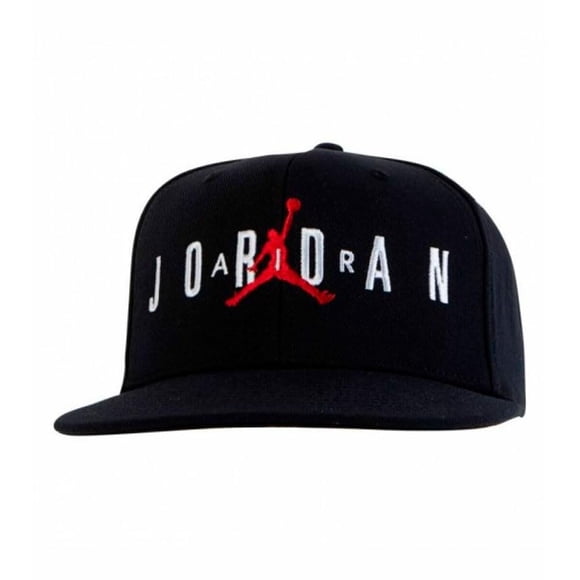 Gorra Jordan Nike Jumpman Air para niños de 8 a 20 años, color negro