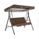 thumbnail image 3 of Cubierta Superior Duradera del Asiento del Columpio del Dosel del Patio para el Columpio del Asiento del Porche, Color Café, 3 of 7