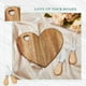 thumbnail image 2 of Juego de tablas para quesos Patelai Bridal Shower en forma de corazón, madera, 2 of 3