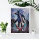 thumbnail image 4 of Devil May Cry Kits de Pintura de Diamantes para Adultos 5D DIY Diamond Art Kits Full Drill Diamond Dots para Regalo Decoración de Pared y Relajación Artes de Gemas 30*40cm, 4 of 6