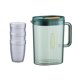 thumbnail image 3 of Jarra De Agua De Gran Capacidad Para Bebidas De Limonada De 2 Litros Con Tapa Verde Con 3 Tazas, 3 of 5