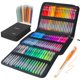 thumbnail image 1 of Juego de bolígrafos de gel con purpurina ZSCM, paquete de 120, 60 colores con bolsa de recambio, 1 of 5