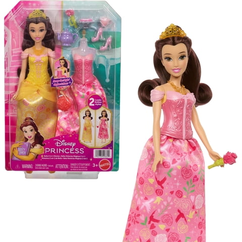 Muñeca Mattel Bella 2 En 1 Con 9 Accesorios De Moda