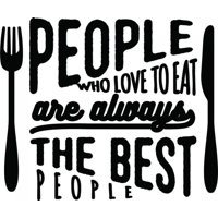 Rienda Libre Graphics - Decomural People Who Love To Eat Kitchen Ws-46006