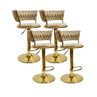 Habita2 Chile - Pack 4 Taburete Queen Ajustable -Beige