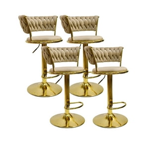 Habita2 Chile - Pack 4 Taburete Queen Ajustable -Beige