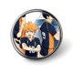 thumbnail image 1 of Haikyuu!!-Theme Round Button Badge: Premium Metal Construction, Ideal for High-End Events 2.8 cm, 1 of 6