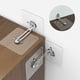 thumbnail image 1 of Anclajes de pared para muebles, anclajes antivuelco sin taladro, anclajes adhesivos para muebles a prueba de bebés, seguros para armarios, estanterías, tocadores, estantes, sin tornillos (6 pares), 1 of 5
