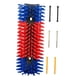 thumbnail image 1 of Cepillo para rascar ganado, cepillo para rascar la espalda de los animales, para el aseo, con kit de tornillos, cepillo para vacas, kit completo de azul rojo, 1 of 5