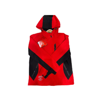 Genérico - Chaqueta Cortaviento Deportiva Ultra Liviana Micropolar Rojo, Talla Xxl