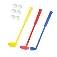 Magideal - Juego De Juego De Golf Para Niños Juego De Entrenamiento Deportivo Juego De Jardín De Juguetes Educativo Con Pelotas Y Club Para 6 7 8 Niños De 9 Años Longitud 50 Cm