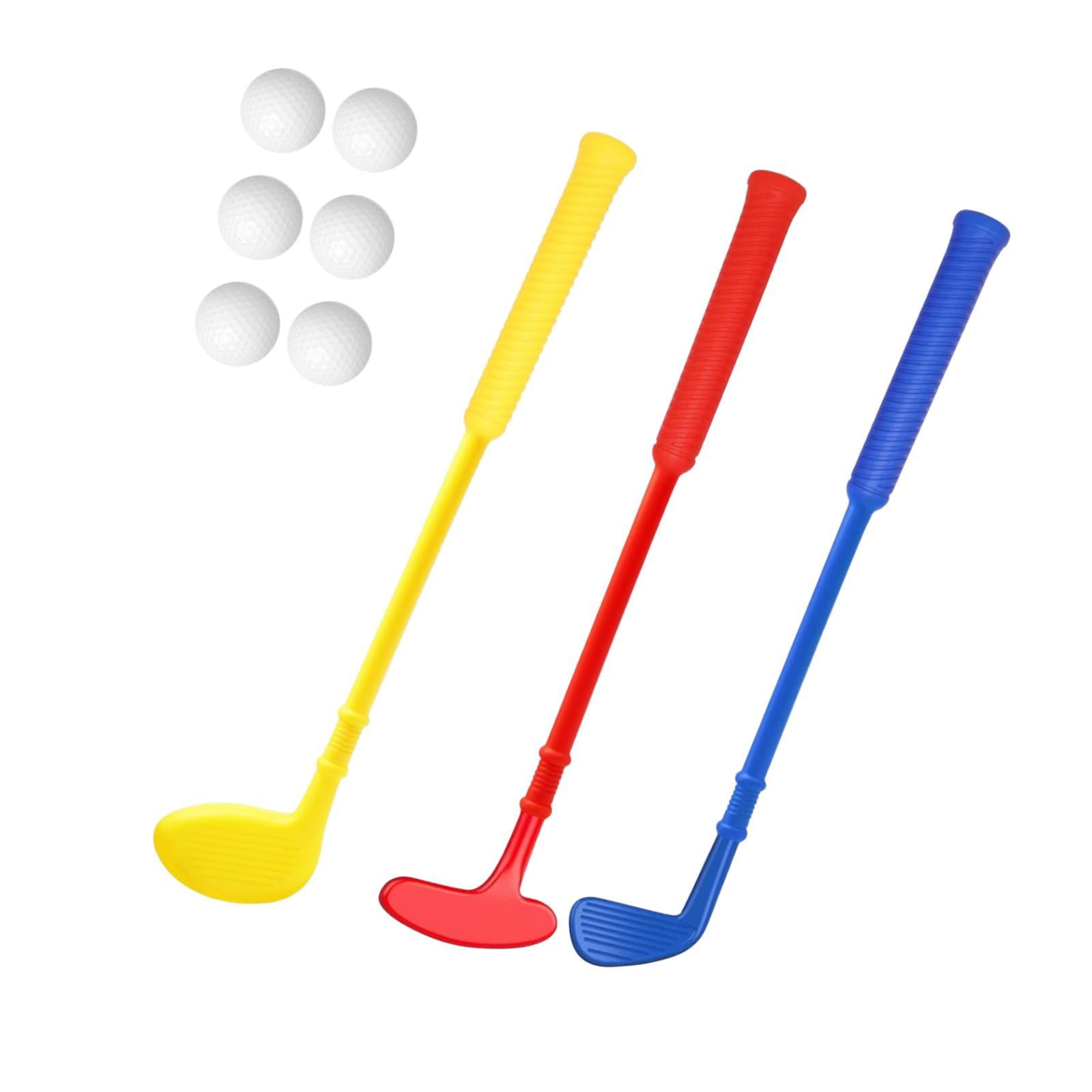 Magideal - Juego De Juego De Golf Para Niños Juego De Entrenamiento Deportivo Juego De Jardín De Juguetes Educativo Con Pelotas Y Club Para 6 7 8 Niños De 9 Años Longitud 50 Cm