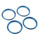 thumbnail image 3 of 4 Uds AC Air Vent Outlet Cubierta Pegatina Anillo Para Audi A3 S3 2013-2016 Azul, 3 of 5