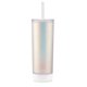 thumbnail image 1 of Ello Monterey vaso aislado de 24 oz (710 ml) con pajilla y posavasos, plateado, 1 of 5