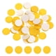 thumbnail image 1 of 100 piezas de círculos de fieltro adhesivo, almohadillas de fieltro no tejido redondas de 1/2", amarillas, 1 of 6